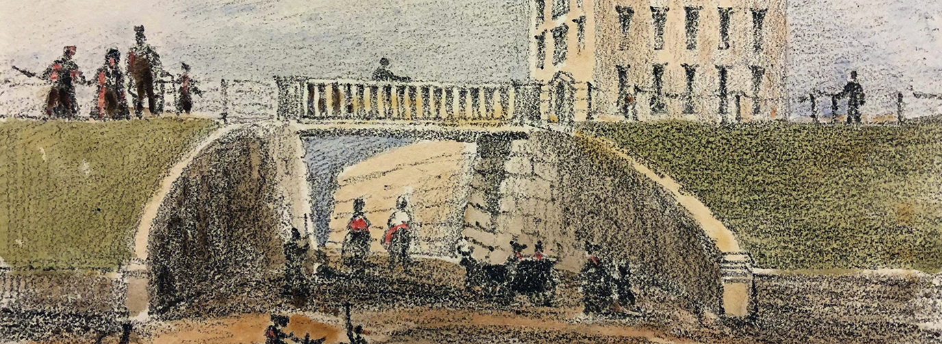 Nevill Street and the Promenade bridge in 1844